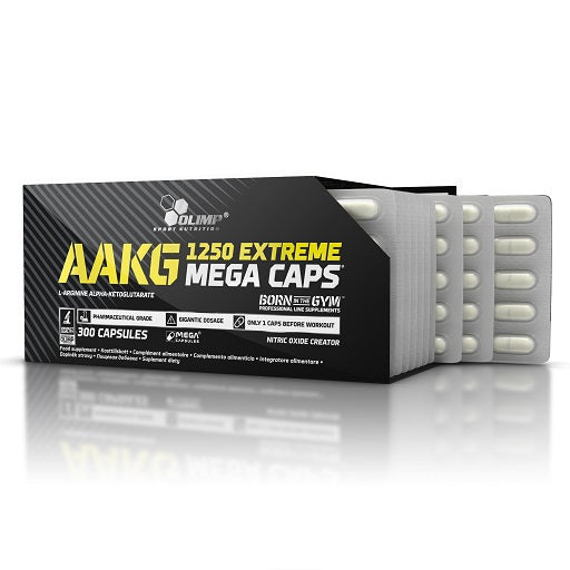Olimp AAKG Extreme Mega Caps - 300 Kapsel - SHOPOUTLET24. Der Protein und Supplement Dealer