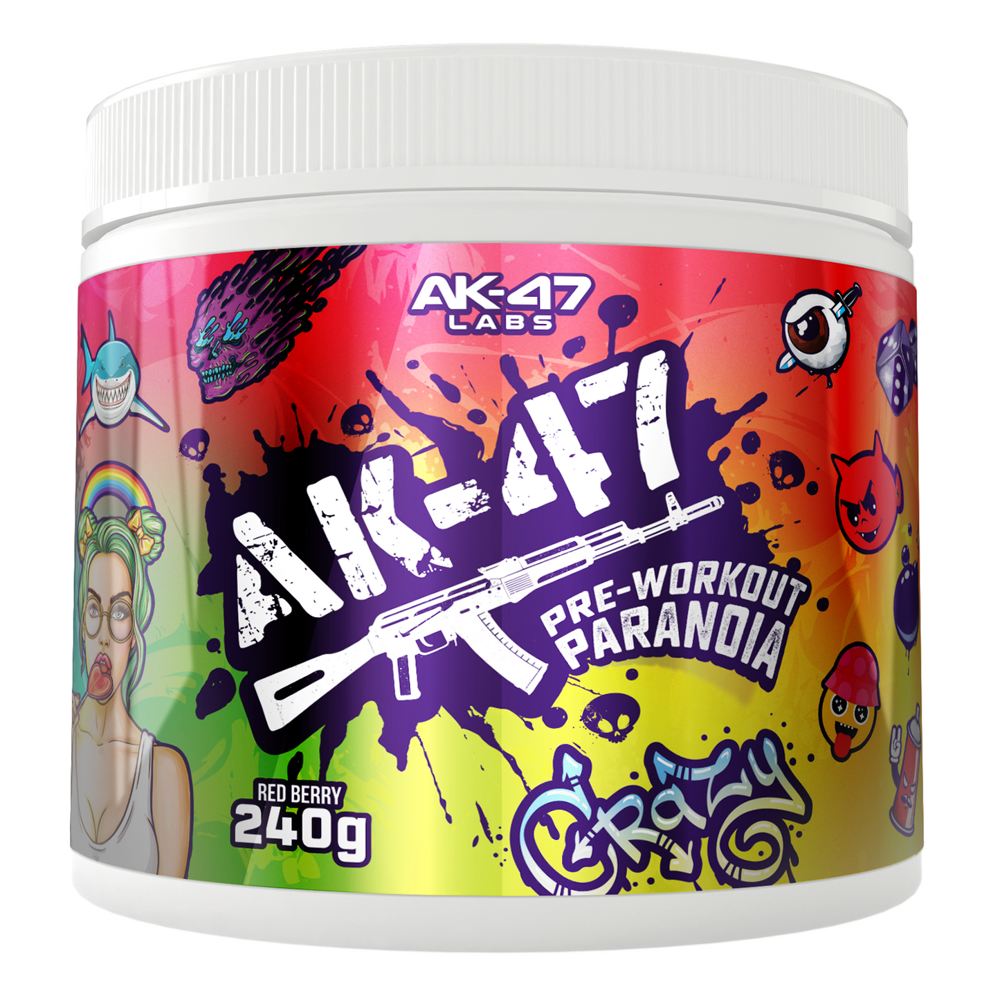 AK47 Labs Pre-Workout Paranoia - 240g - SHOPOUTLET24. Der Protein und Supplement Dealer
