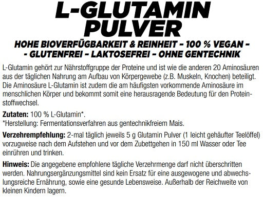 MySupps Glutamine 500g - SHOPOUTLET24. Der Protein und Supplement Dealer