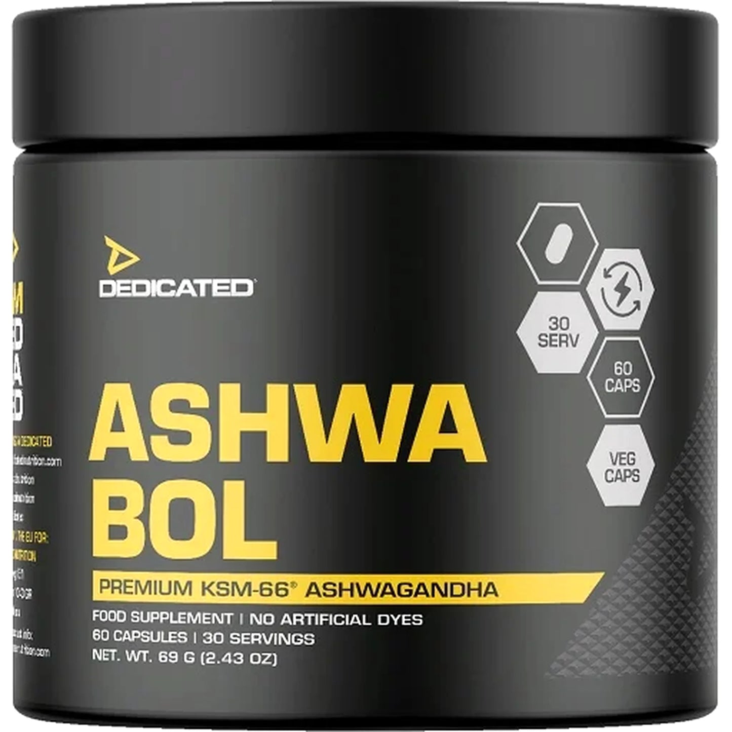 Dedicated Ashwa-Bol 60 Kapseln - SHOPOUTLET24. Der Protein und Supplement Dealer