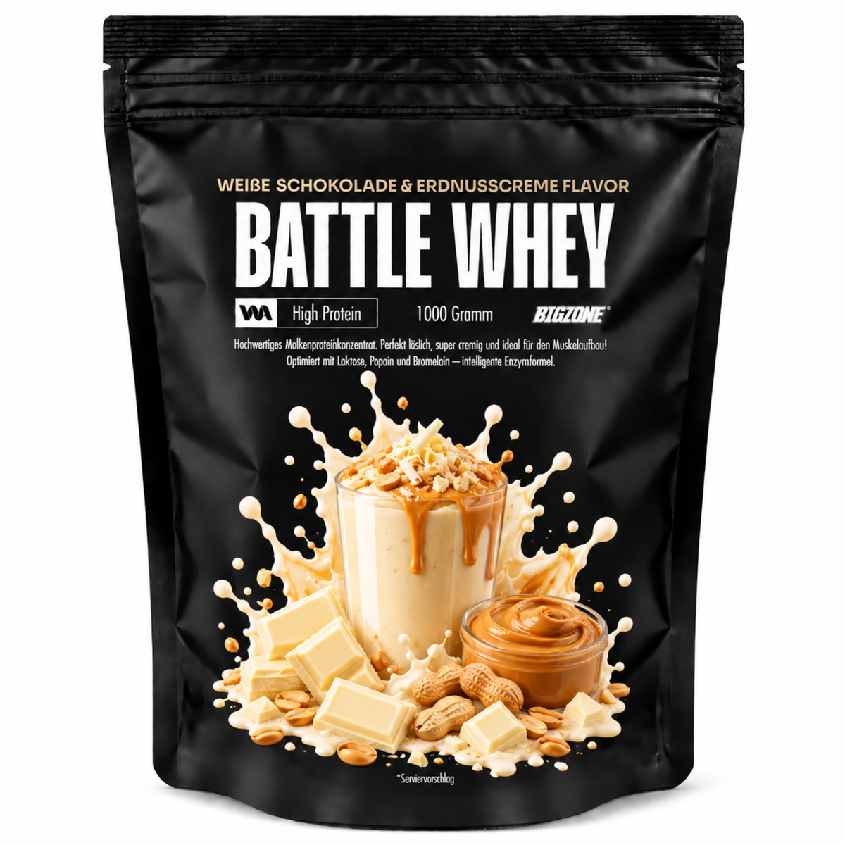 Big Zone Battle Whey 1000g - SHOPOUTLET24. Der Protein und Supplement Dealer
