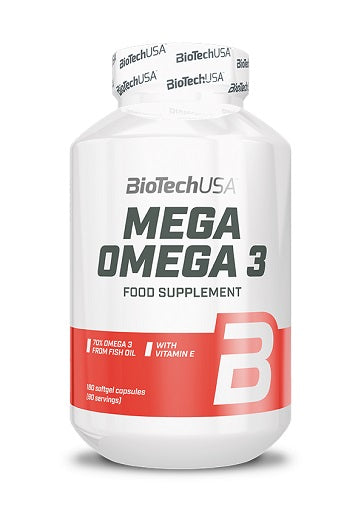 BioTech Mega Omega 3, 180 Kapseln - SHOPOUTLET24. Der Protein und Supplement Dealer