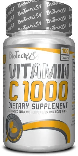 BioTech Vitamin C 1000 - 100 Tabl. - SHOPOUTLET24. Der Protein und Supplement Dealer