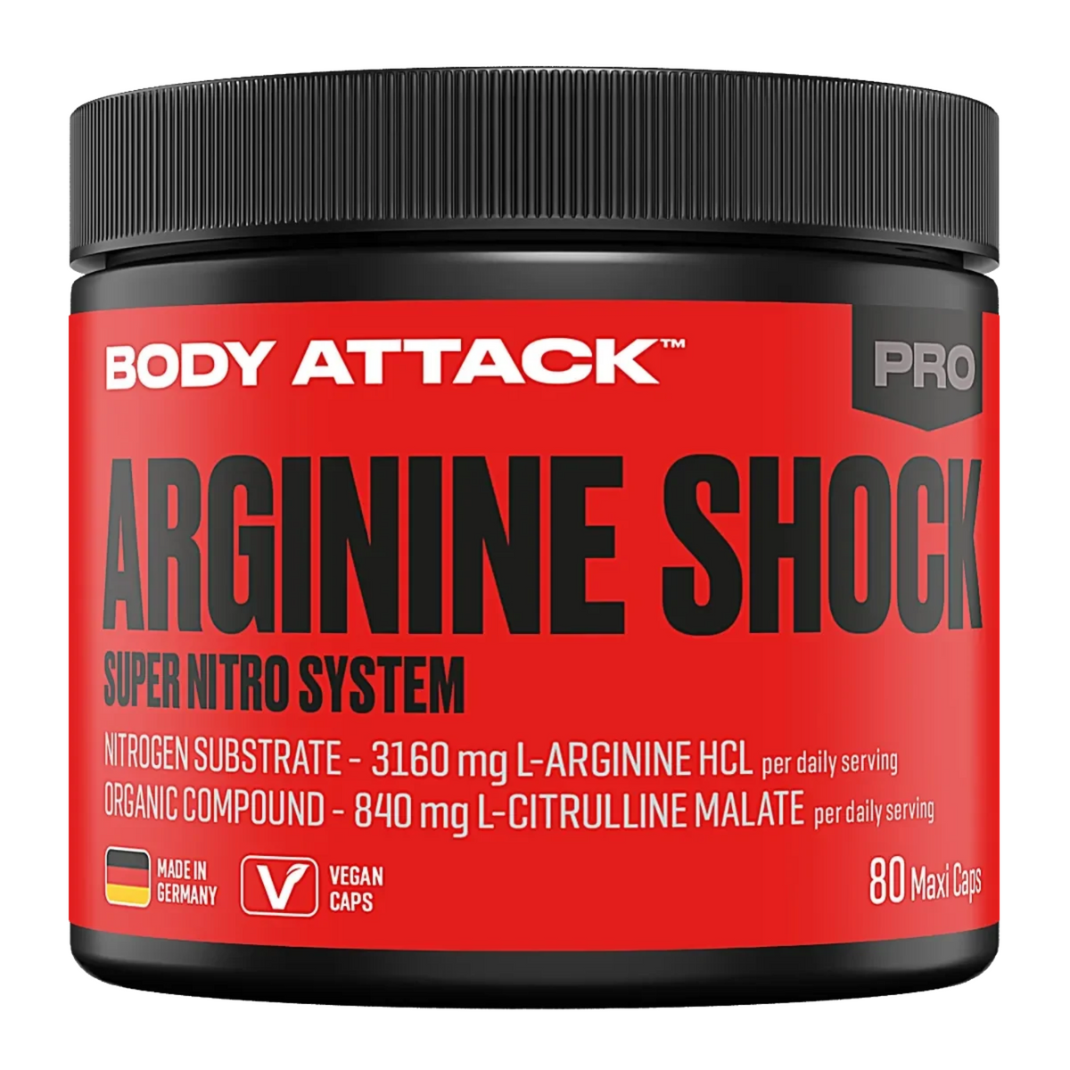 Body Attack Arginine Shock 80 Caps