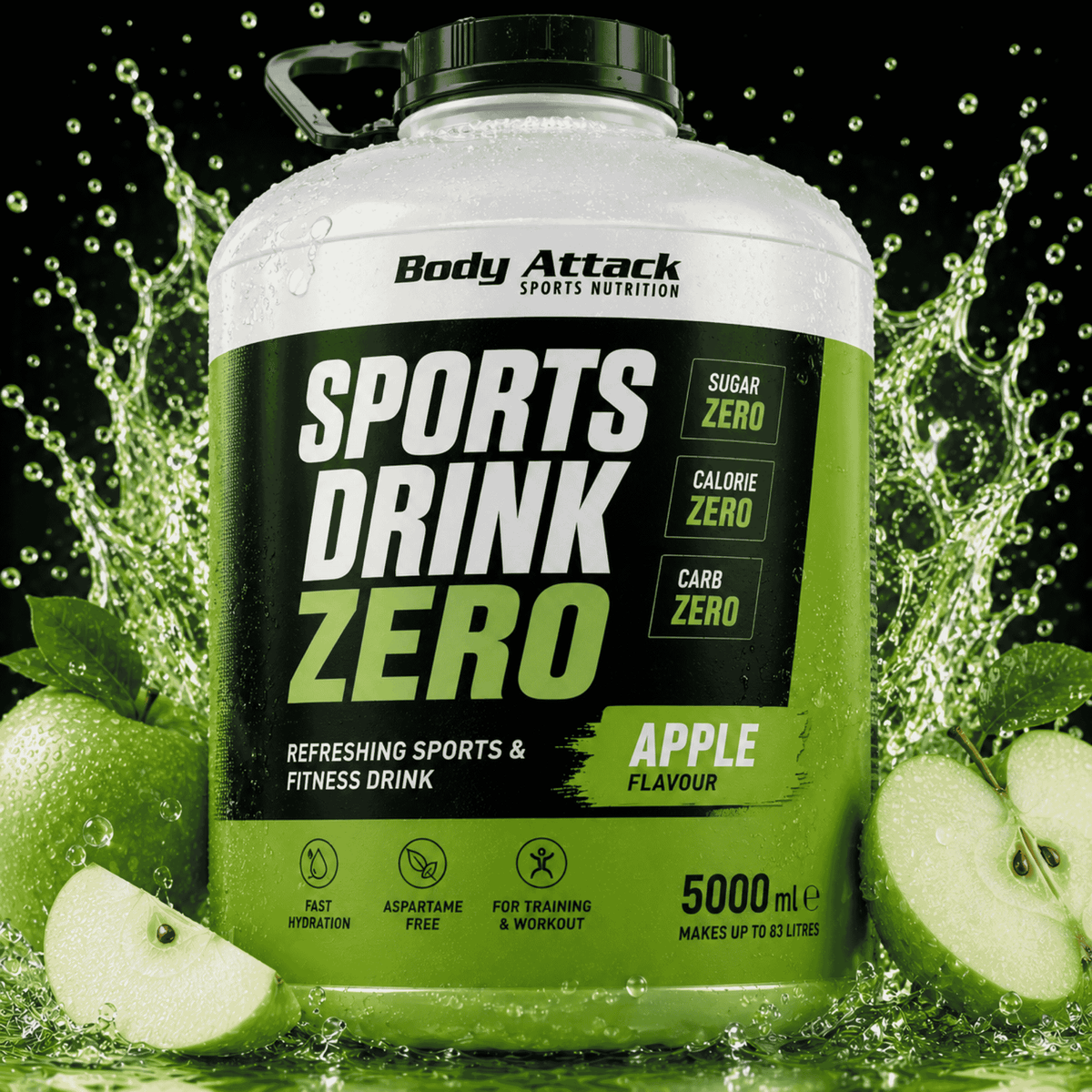 Body Attack Sports Drink Zero 5000ml - SHOPOUTLET24. Der Protein und Supplement Dealer