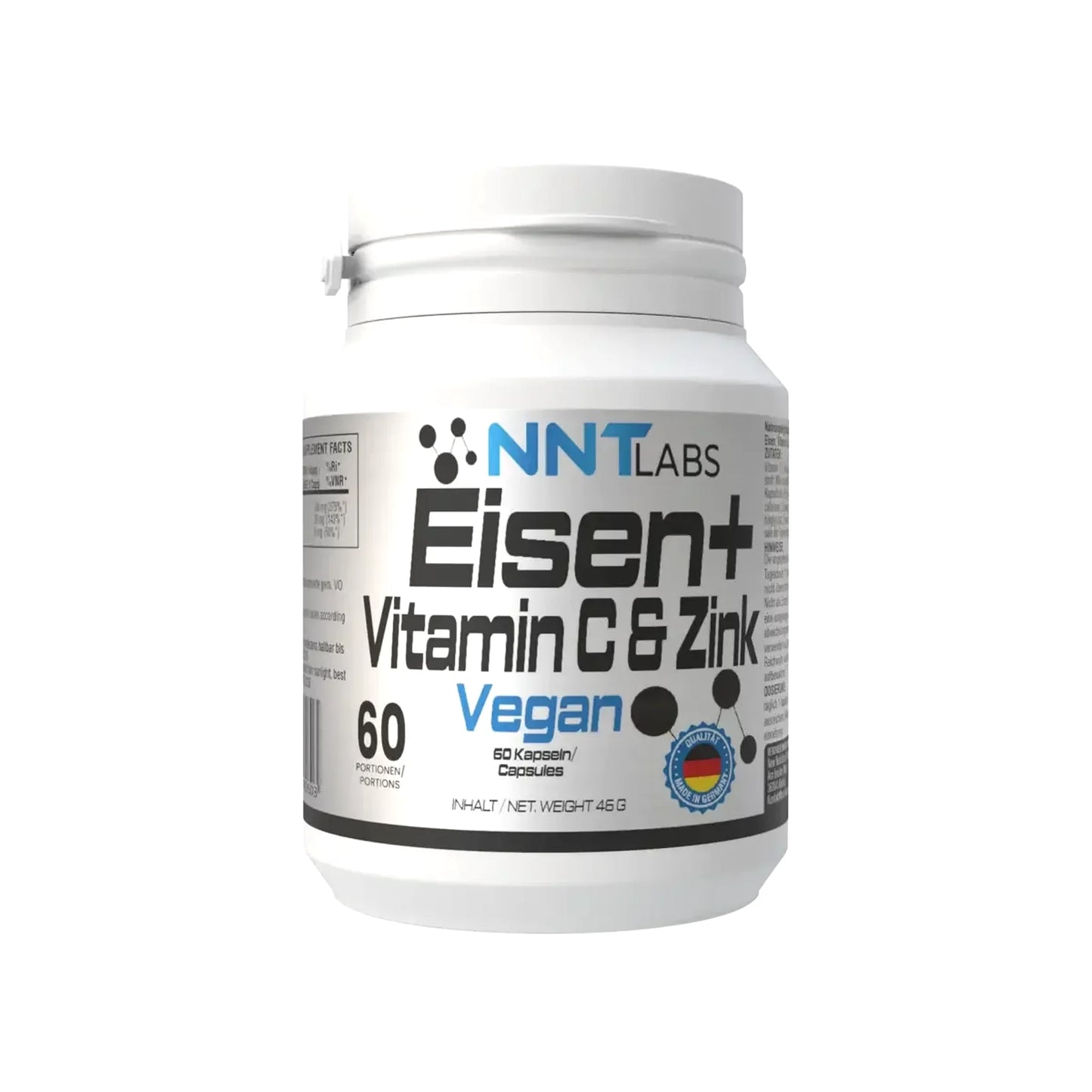 NNT Eisen Vitamin C Zink 60 Kapseln - SHOPOUTLET24. Der Protein und Supplement Dealer