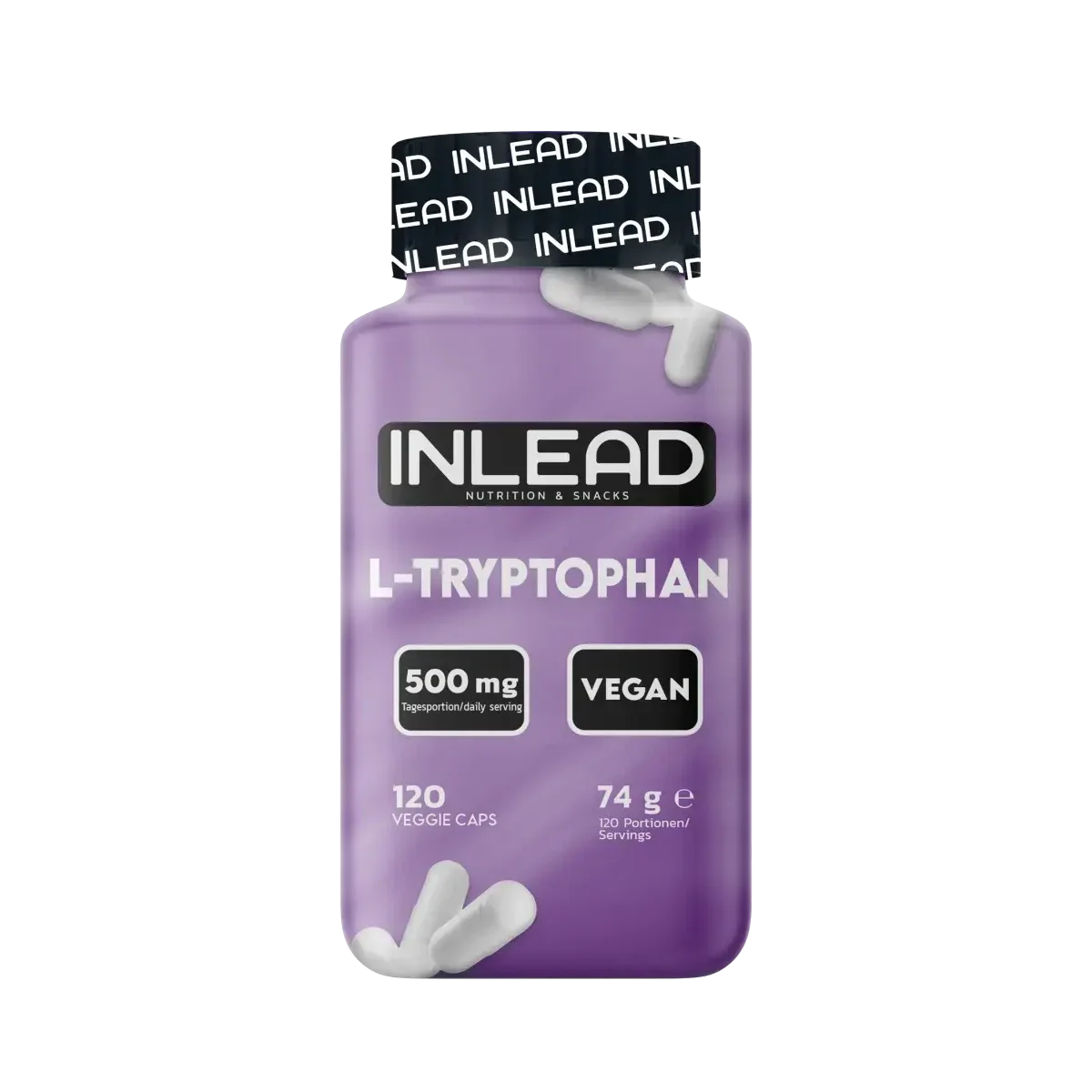 INLEAD L-Tryptophan 500mg 120 Kapseln - SHOPOUTLET24. Der Protein und Supplement Dealer