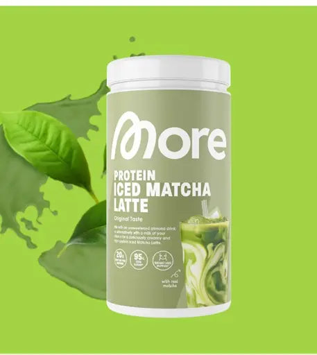 More Nutrition Protein Iced MATCHA LATTE 500g Dose - SHOPOUTLET24. Der Protein und Supplement Dealer