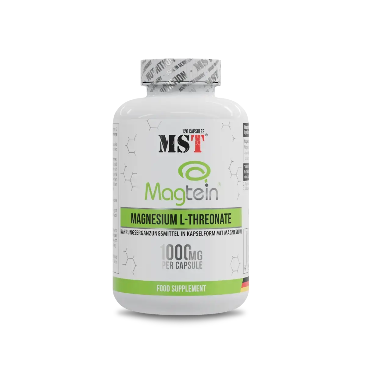 MST - Magnesium L-Threonate Magtein® 1000mg - 120 Kapseln - SHOPOUTLET24. Der Protein und Supplement Dealer