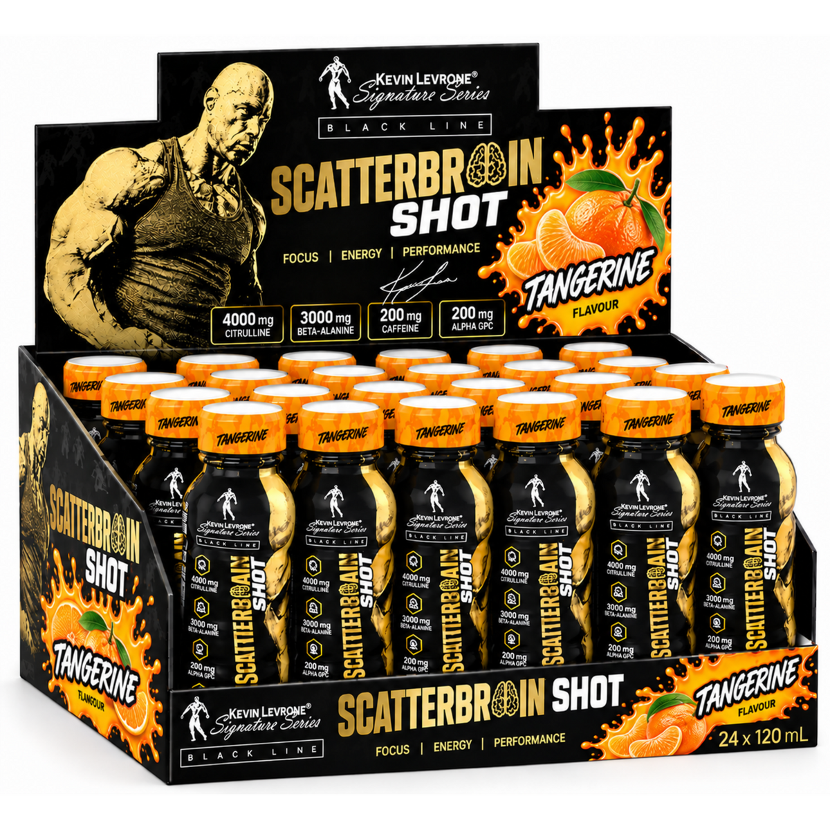 Kevin Levrone Scatterbrain Shot 24x120ml - SHOPOUTLET24. Der Protein und Supplement Dealer