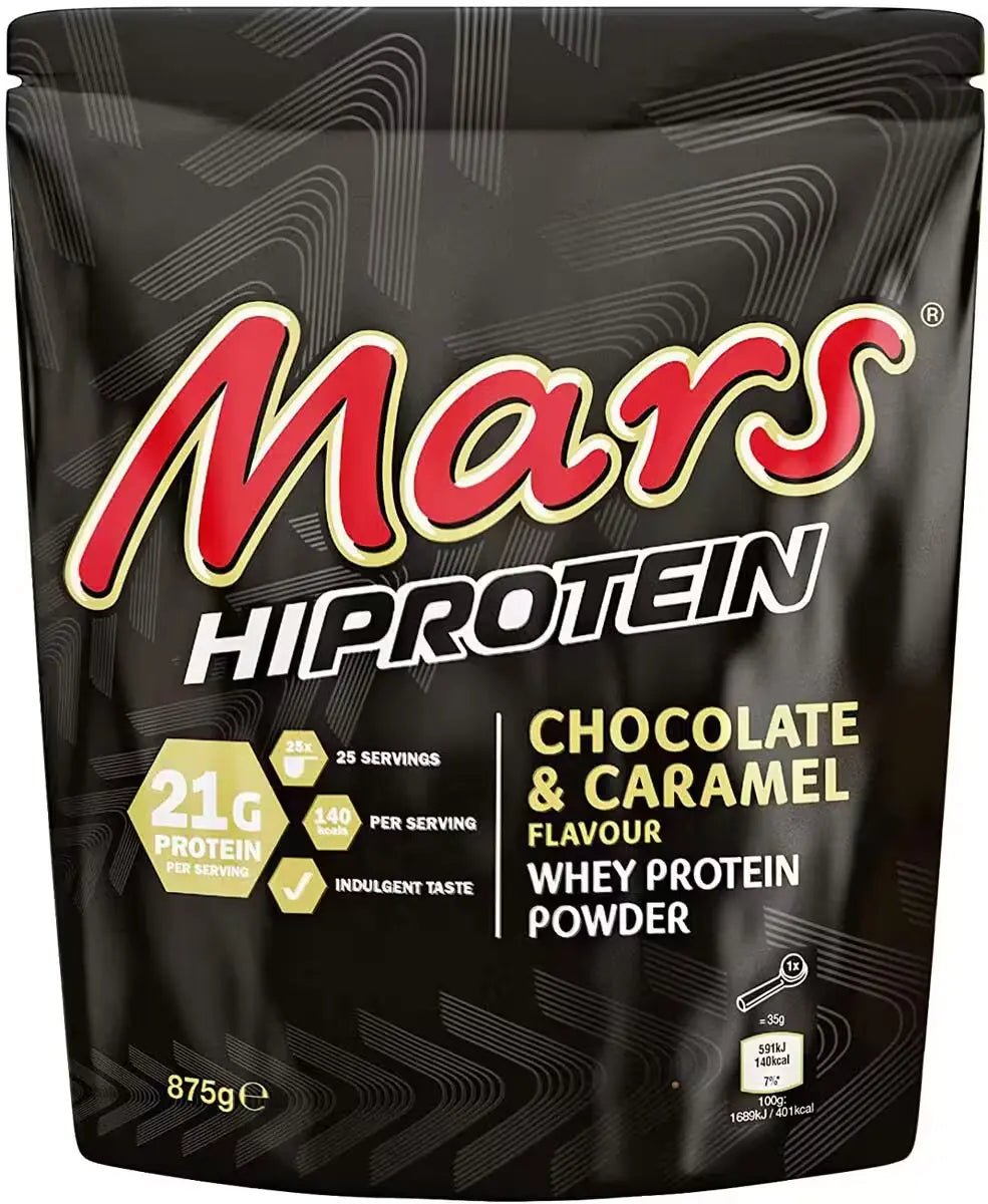 Mars Protein Powder 875g/455g - Chocolate Caramel - SHOPOUTLET24. Der Protein und Supplement Dealer