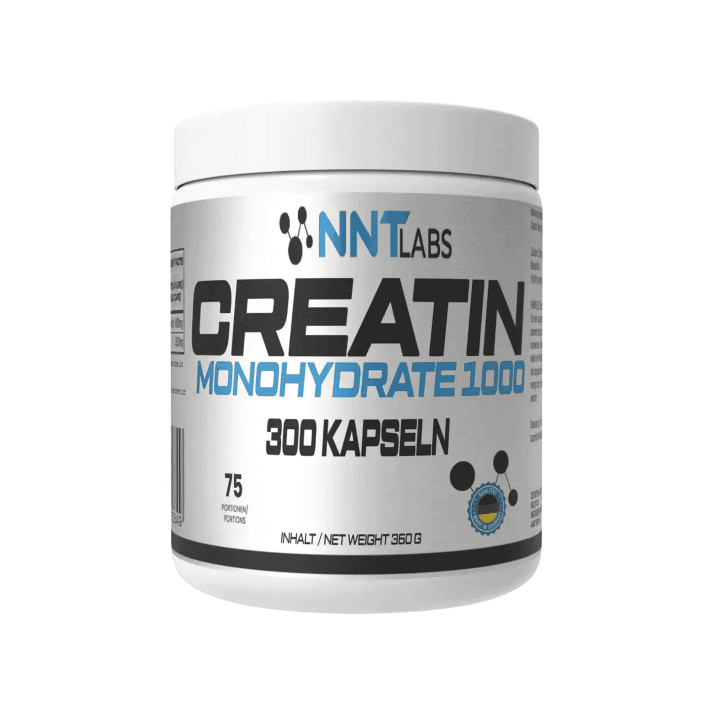 NNT Creatin 1000 mg 300 Kapseln - SHOPOUTLET24. Der Protein und Supplement Dealer