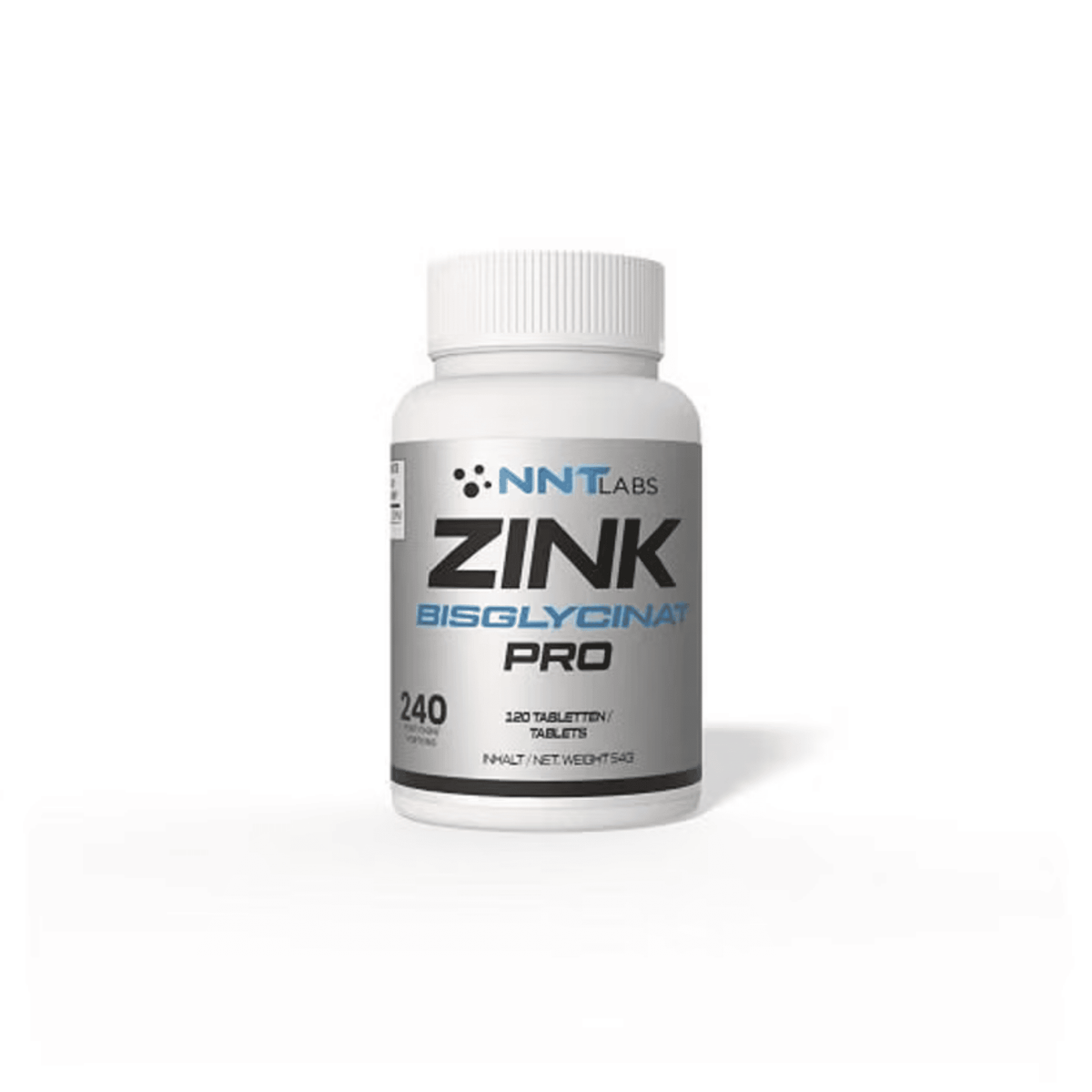NNT Zink 50mg Bisglycinat PRO 120 Tabletten 20% GRATIS - SHOPOUTLET24. Der Protein und Supplement Dealer