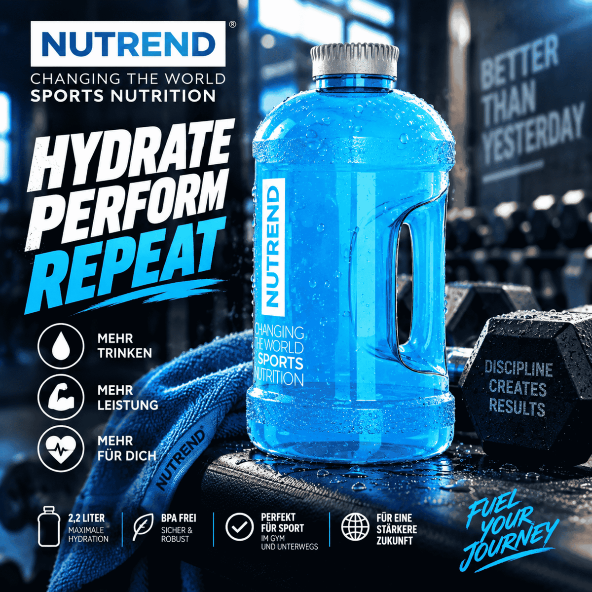 Nutrend Gallon 2000ml - SHOPOUTLET24. Der Protein und Supplement Dealer