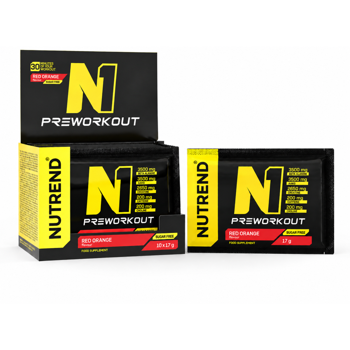 Nutrend N1 Preworkout NEU 10 x 17g PROBEN