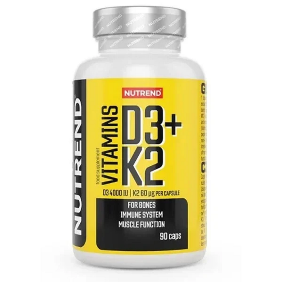 Nutrend Vitamin D3 K2 4000 IU /60 ug- 90 Caps - SHOPOUTLET24. Der Protein und Supplement Dealer