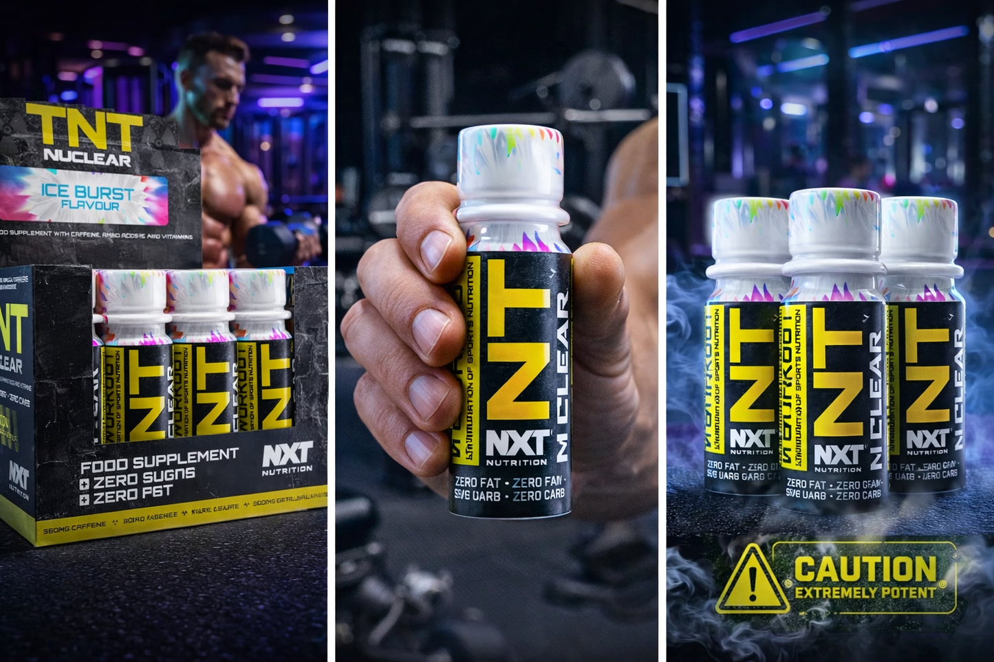 NXT Nutrition TNT Nuclear Shots 12x60ml - SHOPOUTLET24. Der Protein und Supplement Dealer