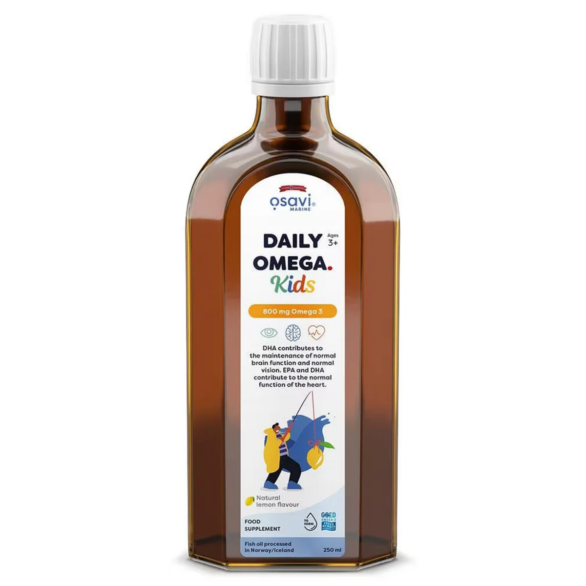 Osavi Daily Omega Kids 800 mg Omega 3 - 250 ml - SHOPOUTLET24. Der Protein und Supplement Dealer