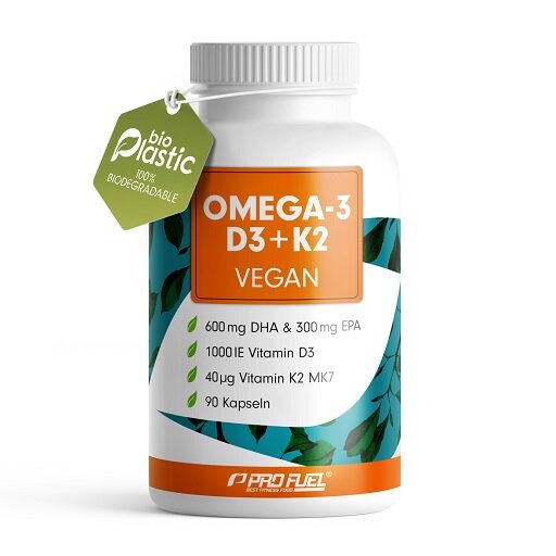 ProFuel Omega 3 D3 K2 90 Algenöl Kapseln - SHOPOUTLET24. Der Protein und Supplement Dealer