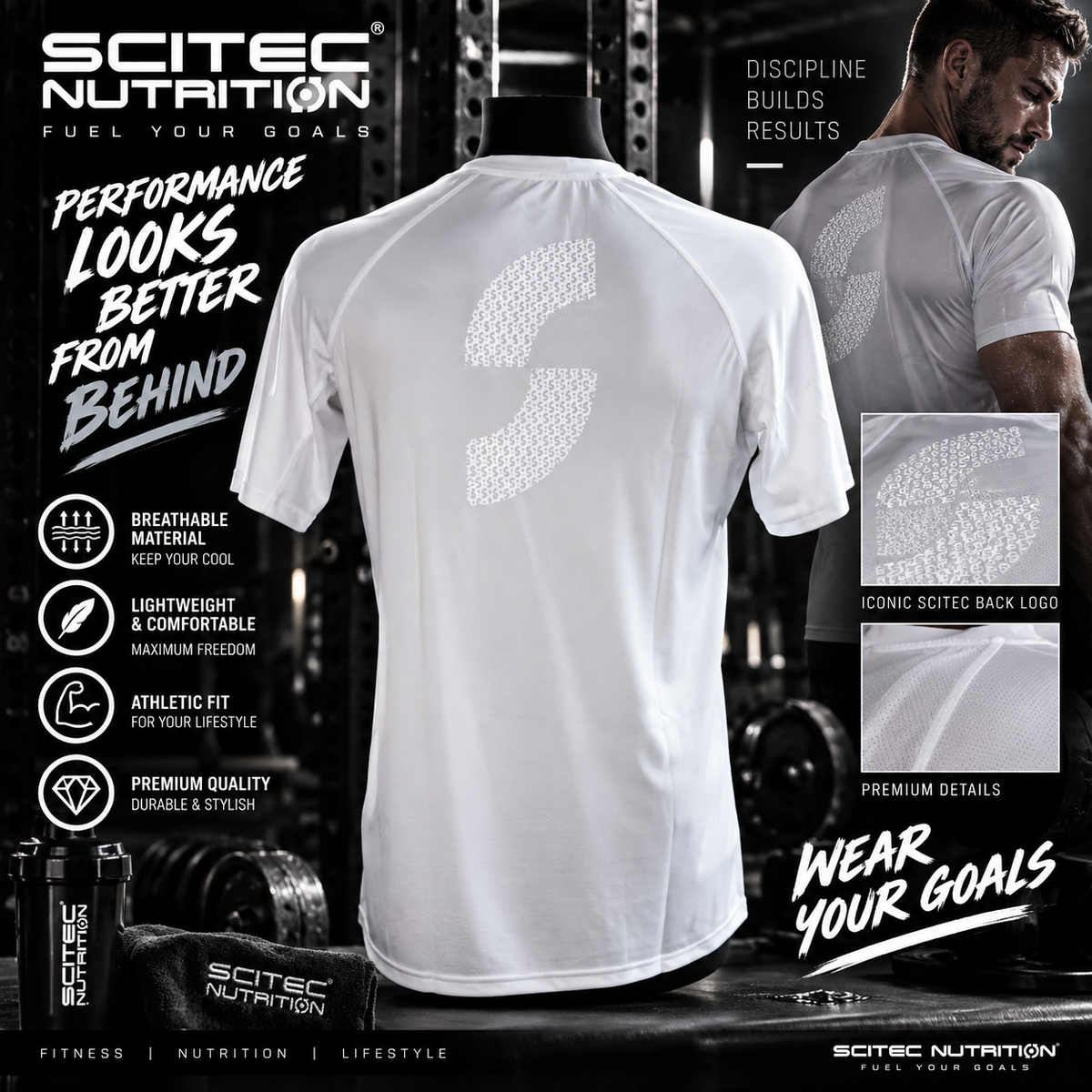 Scitec T-Shirt Venice weiß