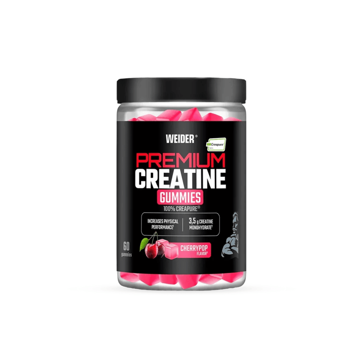 Weider Premium Creatine Gummies Cherry-Pop - SHOPOUTLET24. Der Protein und Supplement Dealer