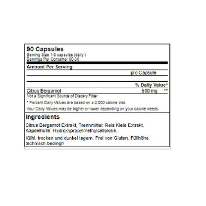 GN Citrus Bergamot 90 Kapseln - SHOPOUTLET24. Der Protein und Supplement Dealer
