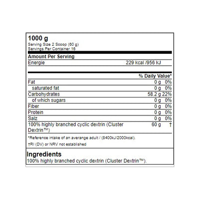 GN Cluster Dextrin - 1000g Beutel - SHOPOUTLET24. Der Protein und Supplement Dealer
