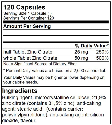 GN Zinc Citrate - 120 tabs