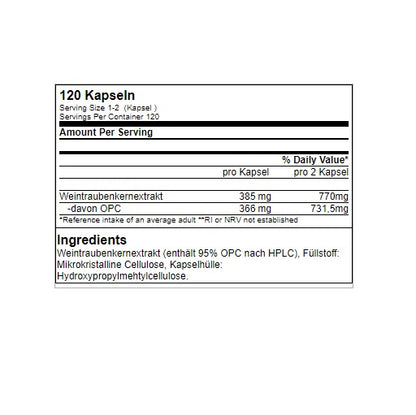 GN OPC 95 Anti-Ox - 120 Kaps. - SHOPOUTLET24. Der Protein und Supplement Dealer