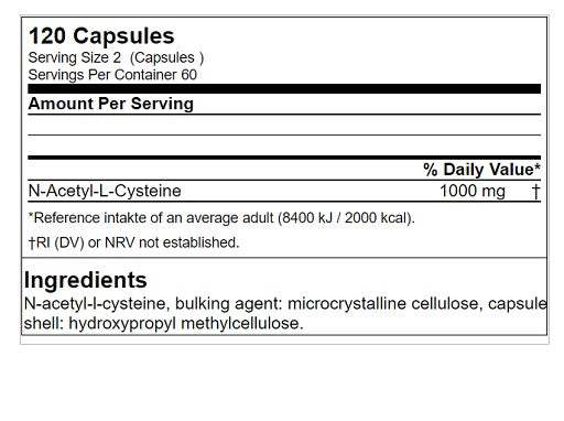 GN N-Acetyl L-Cysteine ​​120 capsules