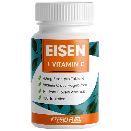 ProFuel EISEN  nat. Vitamin C 180 Tab. - SHOPOUTLET24. Der Protein und Supplement Dealer