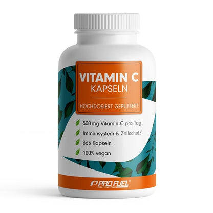 ProFuel Vitamin C gepuffert 365 Kapseln - SHOPOUTLET24. Der Protein und Supplement Dealer