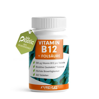ProFuel Vitamin B12  Folsäure 365 Tabletten - SHOPOUTLET24. Der Protein und Supplement Dealer