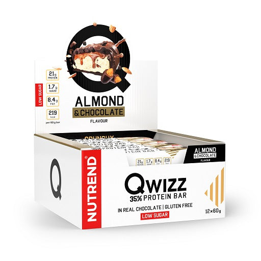 Nutrend QWIZZ Crunchy Protein Bar 12x60g - SHOPOUTLET24. Der Protein und Supplement Dealer