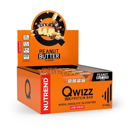 Nutrend QWIZZ Crunchy Protein Bar 12x60g - SHOPOUTLET24. Der Protein und Supplement Dealer