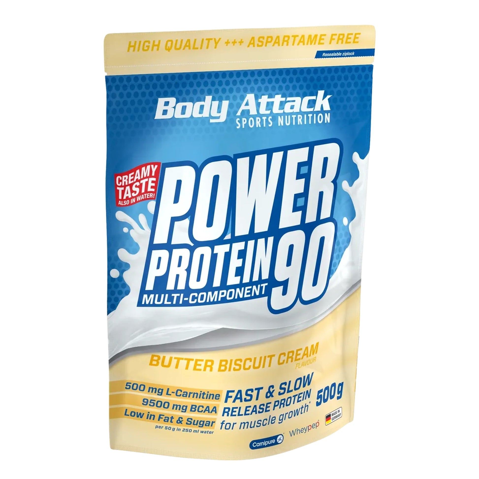 Body Attack Power Protein 90 500g - SHOPOUTLET24. Der Protein und Supplement Dealer