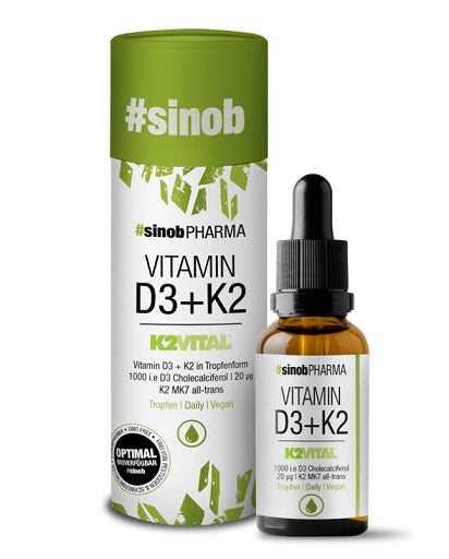 Sinob Vitamin D3  K2 Tropfen 10ml - SHOPOUTLET24. Der Protein und Supplement Dealer
