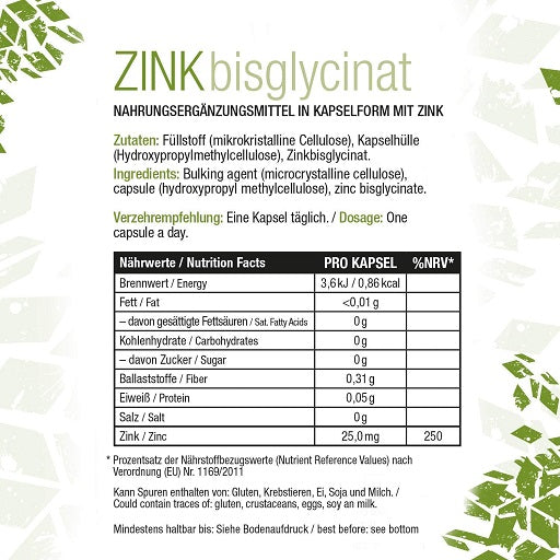 Sinob Zink Chelapro 60 Kapseln - SHOPOUTLET24. Der Protein und Supplement Dealer
