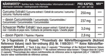 Sinob Curcumin 95% 60 Kapseln - SHOPOUTLET24. Der Protein und Supplement Dealer