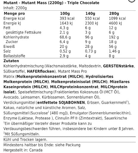 Mutant Mass - 2,2kg