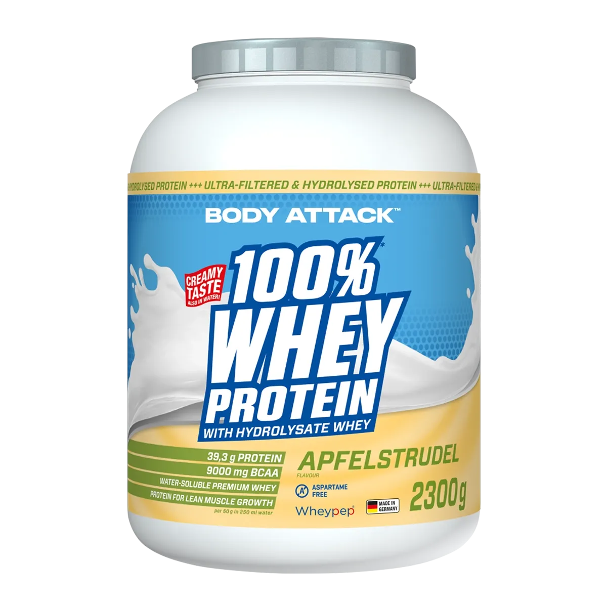 Body Attack 100% Whey Protein 2300g - SHOPOUTLET24. Der Protein und Supplement Dealer
