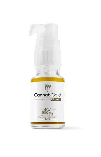 CannabiGold Classic 12ml 500mg CBD (5%) - SHOPOUTLET24. Der Protein und Supplement Dealer