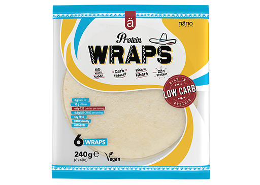 Nanosupps Protein Wraps 12x240g 