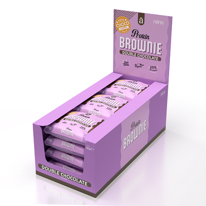 Nanosupps Protein Brownie 12x60g - SHOPOUTLET24. Der Protein und Supplement Dealer
