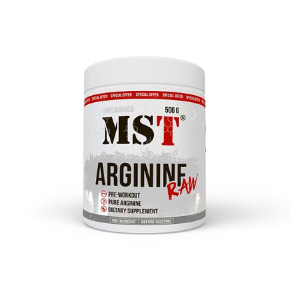 MST - Arginine RAW 500g - SHOPOUTLET24. Der Protein und Supplement Dealer
