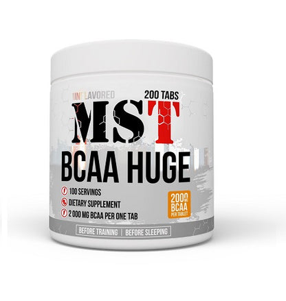 MST - BCAA Huge 200 Tabl./ 2gr pro Tablette - SHOPOUTLET24. Der Protein und Supplement Dealer