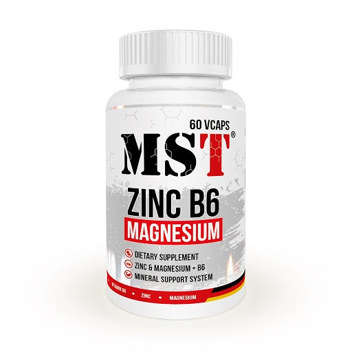 MST - Zinc  Magnesium  B6 60 vegane Caps - SHOPOUTLET24. Der Protein und Supplement Dealer