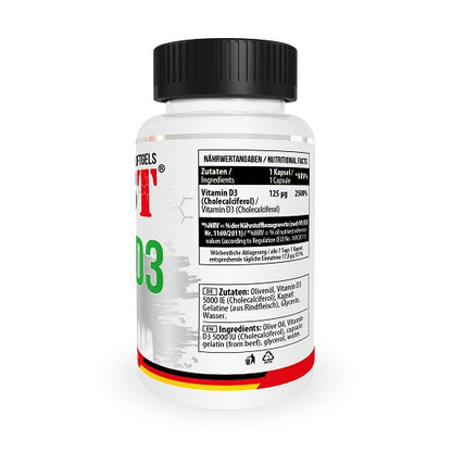 MST - Vitamin D3 5000IU 120 Softgels - SHOPOUTLET24. Der Protein und Supplement Dealer