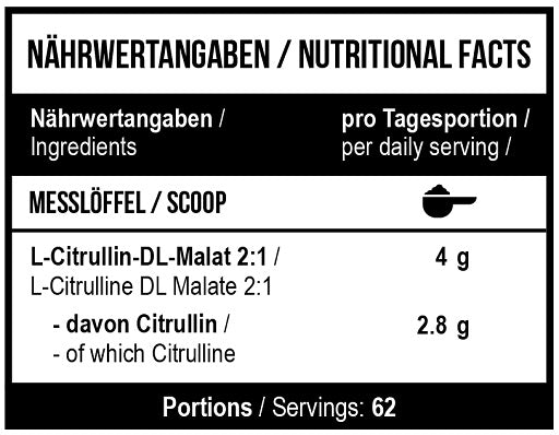 MST - Citrulline 2:1 - 250g neutral