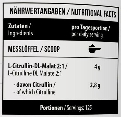 MST - Citrulline 2:1 -  500g neutral RAW - SHOPOUTLET24. Der Protein und Supplement Dealer